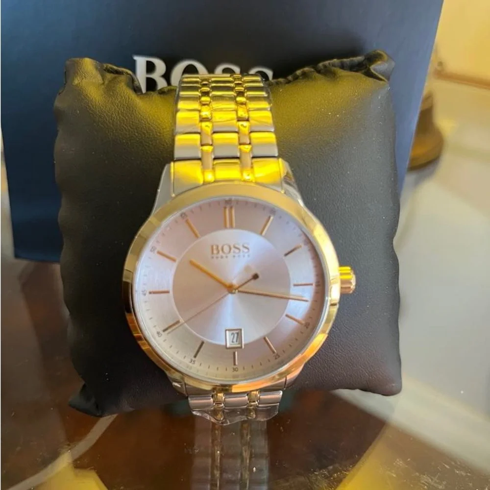 Boss watch for men never worn with its box and cover. Stainless - Picture 2 of 10